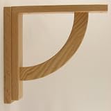 Corbel for Countertops and Shelves - Oak Convex Model 10 - Unfinished
