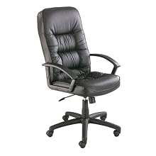 Safco 3470BL Serenity High Back Executive Chair, Black