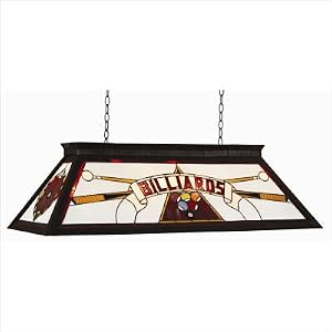 Billiard Table Light with Knocked Down Frame in Red by RAM