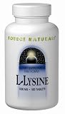 Source Naturals L-Lysine, Free Form, 1000 mg, Tablets, 100 tabletsSource Naturals L-Lysine, Free Form, 1000 mg, Tablets, 100 tablets (Pack of 3)