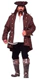 Deluxe Plus Size Pirate Captain Costume