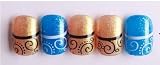 Nicedeco - Beautiful & Fun & Colorful & Fashion nail stickers/tattoo/deacl water transfer decals Fancy Lace Flower Vine Dot Circle Design ,Greatly Positive Feedback From Buyer.