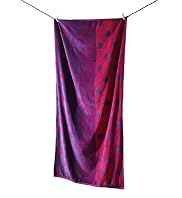 Purple Spotted Beach Towel