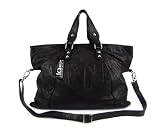 IO Pelle Italian Handbag Shoulder Bag Briefcase with Wallet in Brown or Black Leather