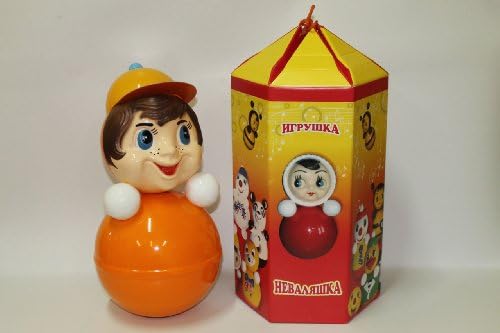 Big Tumbler Toy, Roly-poly Baby Toy Nevalyashka "Big Boy" 8.0"x9.0"x17.0" , Height 43 cm (015)