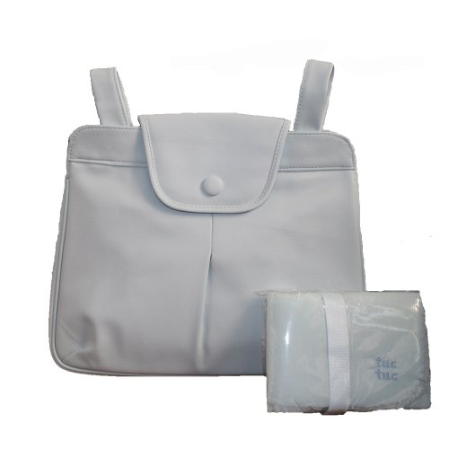 Tuc Tuc Blue Stroller Diaper Bag. Moons and Stars Collection. Stroller Accessories. picture