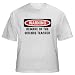 WARNING BEWARE OF THE SCIENCE TEACHER Adult T-Shirt Various Colors