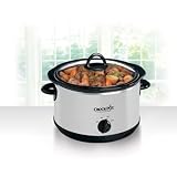 Crock-Pot SCR503SP 5-Quart Smudgeproof Round Manual Slow Cooker With Dipper
