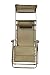 Bliss Hammocks Extra Wide Gravity Free Recliner With Canopy Shade - Tan