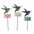 Hummingbird Garden Stakes