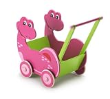 Chic 2000 423 20 - Holz Puppenwagen Saurier, rosa