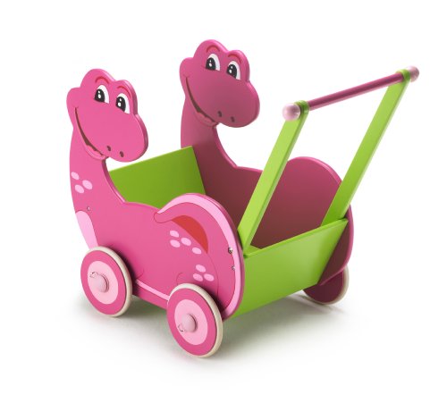 Chic 2000 423 20 - Holz Puppenwagen Saurier, rosa Preisvergleich