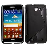 Black S-Line Soft TPU Gel Case Cover For Samsung Galaxy Note GT-N7000 i9220