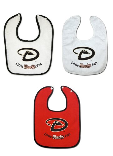 Arizona Diamondbacks 3 Pack Snap Bib Set