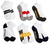 Skechers Boys 6 Pack Rib Cuff Socks
