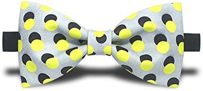 Hand Printing Stereoscopic Wave Point Bow Tie