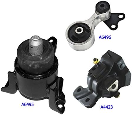 2003-2008 Mazda 6 3.0L Engine Motor &amp; Transmission Mount Kit 3PCS for Auto Transmission A6495, A6496, A4423