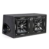 Kicker 08DS12L74 2 Solo-Baric 12 Inch Vent Box 4-Ohm Subwoofer
