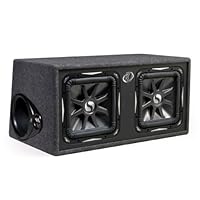 Kicker 08DS12L74 2 Solo-Baric 12 Inch Vent Box 4-Ohm Subwoofer