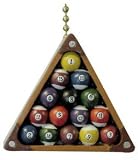 Eight Ball Billiards Pool Rack Room Ceiling Fan Light Pull