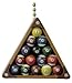 Eight Ball Billiards Pool Rack Room Ceiling Fan Light Pull