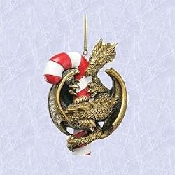 Christmas ornament Gothic Candy cane Dragon Holiday new