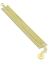 1AR by UnoAerre 18KT Gold Plated Glitter Chain Bracelet