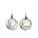 Silver Disc Earrings