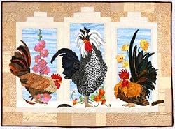 Maggie Walker Roosters Applique Quilt Set 3 Patterns