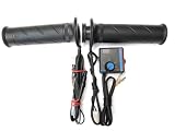 GSI Super Quality Weatherproof Outdoor Electronic Handlebar Rubber Heat Grip For Motorcycles, Motorbikes, Scooters Etc. - Hot Glove Installation Parts Included - Temperature Control Switch - Great For Local And Long Distance Travel