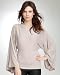 Rib Knit Kimono Sleeve Top - OATMEAL (XS)