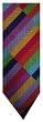 Men's Duchamp Neck Tie Multi-Colored Rectangular Stripe