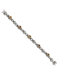 Sterling Silver 4.29Citrine 7.75in Bracelet