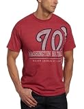 MLB Men's Washington Nationals Submariner Short Sleeve Basic Tee (Cardinal Heather, XX-Large)
