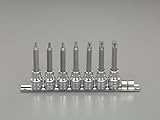 エスコ 1/2"sq/7個組[Hexlobe]ロングビットソケット EA617DZ-200