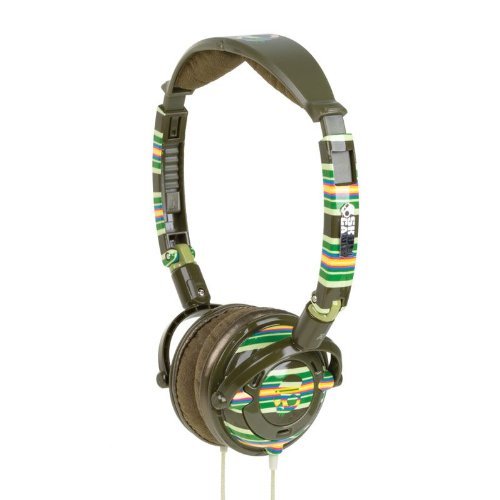 Skullcandy Lowrider Stereo Headphones (Brown Stripe)