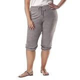 Juniors' Plus-Size Pure Energy Ebony Straight-Leg Drawstring Knickers