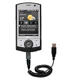 Coiled Power Hot Sync and Charge USB Data Cable w/ Tip Exchange for the HTC P3650 - Gomadic Brand
