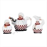 Chef Teapot Creamer/sugar Set