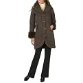 Mossimo&reg; Black Women's Fur Trim Parka Topaz