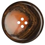 Fashion Button Geo Brown 1-3/8'' By The Package
