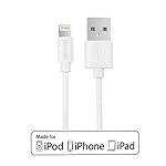 [AppleMFI認証]OmakerUSBlightningケーブル8pin iPhone6/iPhone6pius,iphone5s/5c/5 ipad ipod用 充電同期[データ伝送]1m ホワイト