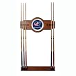 NHL Columbus Blue Jackets 2 piece Wood and Mirror Wall Cue Rack