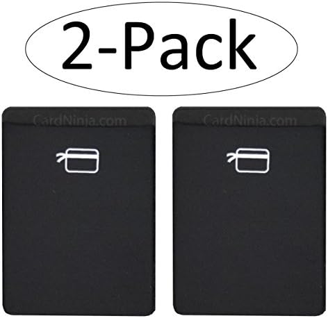 2 Pack - 2014 CardNinja Ultra-slim Self Adhesive Credit Card Wallet for Smartphones, Black