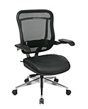 Executive High Back Chair with Breathable Mesh Back Leather