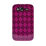 Amzer AMZ91280 Luxe Argyle High Gloss TPU Soft Gel Skin Case for HTC Wildfi ....