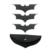 Batman 3 Knife Set- New With Pouch-Batarang