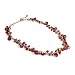 Glass Beads Red Necklace 