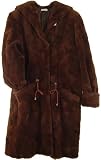2025 Womens Size 18 or 14W Multi Color New Real Sheared Canadian Coyote Fur Classic Half Coat Fixed Hood Waist Draw String Horizontal Pocket Roll Up Cuff Hook Clasp Front Closure Polyester Lining Inside Pocket