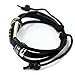 WILD-WIND (TM Christmas Unique Metal Button Ring Tube Multistrand Leather Adjustable Wrap Bracelet